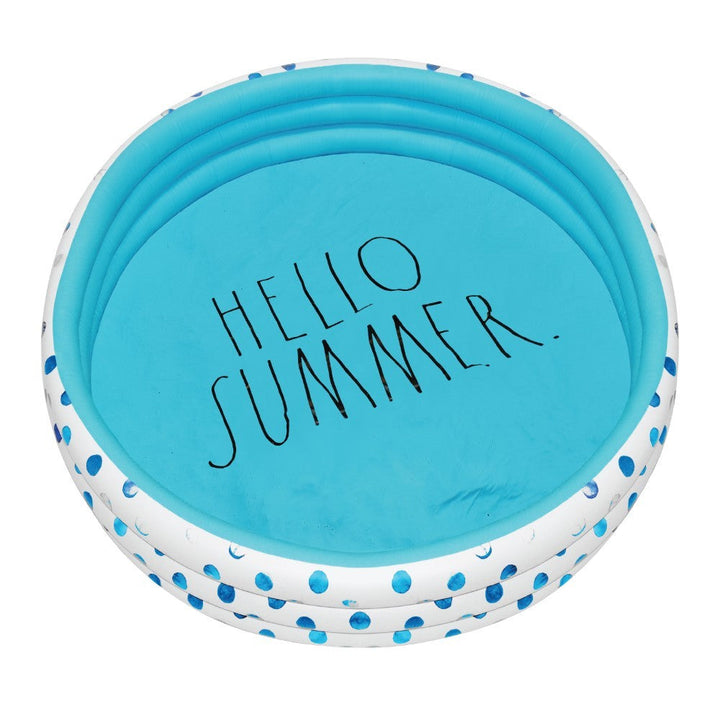 Mini Pool- Hello summer. (aqua polka dot pattern)